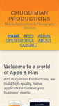 Mobile Screenshot of chuquimianproductions.com